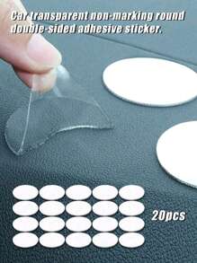 20pcs Pieces Of Transparent Circular Double-Sided Adhesive With High Viscosity And No Trace Film, Cut Acrylic Double-Sided Adhesive, Back Adhesive, Round Dot Adhesive Wholesale, Wedding Celebration