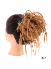 Synthetic High Temperature Resistant Wig Hair Bands Elastic Hair Bands Messy Synthetic Hair Bands Hair Bun Wigs Women's Hair Pieces Wigs