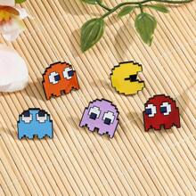 1/5 片装卡通人物金属贴纸创意像素人物贴纸钱包手机配件节日礼物万圣节夏季学校 - 均碼 - 查看 4