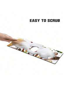 1pc Condiment Pattern Sink Faucet Water Pad, Diatom Ooze Faucet Absorbent Pad,Kitchen Bathroom Sink And Countertop Drain Pad, Diatomite Washing Basin, Cuttable, American Currency Vintage Quick Dry Pad, Beautify Countertop Decoration