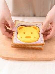 1pc  Sandwich Mold, Sandwich Cutter, Cute Color, Creative Shape Sandwich Shell Cutter, Suitable For DIY Lunch Box Cookies, Dinosaur, Dolphin, Butterfly Shapes, Etc - Multicolor - View 10