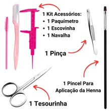 Professional Eyebrow Designer Kit Henna Caliper And Accessories Ready For Delivery - Blonde - View 2