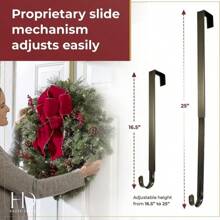 1 件可伸缩圣诞花环门钩，节日装饰品，适用于派对、婚礼、节日、圣诞节 - 彩色 - 查看 6