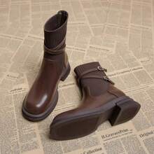 Soft Sole British Style Boots, Retro Boots Women Fashion Ankle Boots, Chelsea Boots Slip-On, 2024 Autumn New Arrival