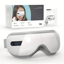 Eye Massager, Eye Massager With Heat, FSA/HSA Eligible Eye Mask Massager For Bluetooth Music, Face Massager For Eye Strain, Improve Sleep, Relaxation | Birthday Gifts For Women/Men, Bluetooth Music Heated Massager Ideal Relaxation Gift Mom, Reducing Dry Eye/Eye Fatigue, Birthday Gifts For Women/Men - 白色 - 查看 7