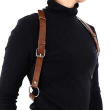 1件男士畅销真皮吊带，新款吊带胸带
