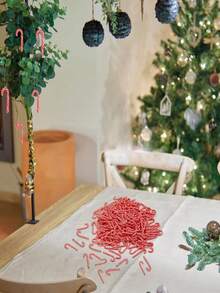 6/12支装圣诞拐杖糖，塑料圣诞树挂饰，红白扭纹拐杖糖，适合圣诞节家居室内外派对装饰（红白）家居装饰 圣诞装饰 房间装饰 冬季圣诞装饰 家居圣诞礼物 圣诞装饰 - 紅白色 - 查看 5