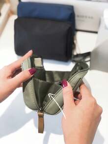 1pc Compact Portable Makeup Pouch, Mini Cosmetic Bag For Lipstick, Travel Size - Multicolor - View 4