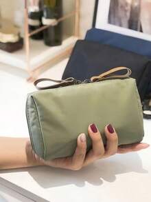 1pc Compact Portable Makeup Pouch, Mini Cosmetic Bag For Lipstick, Travel Size - Multicolor - View 2