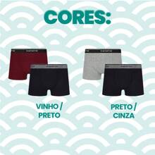 Kit Of 4 Children's Cotton Boxer Briefs With Elastic Waistband Selene Logo In Elastane With Soft Cotton - 紫紅色 - 查看 5