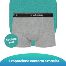 Kit Of 4 Children's Cotton Boxer Briefs With Elastic Waistband Selene Logo In Elastane With Soft Cotton - 紫紅色 - 查看 3