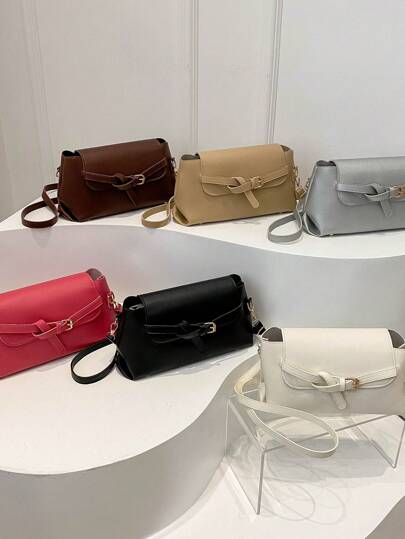 Niche Design Small Bag Women's 2024 New Fashion Texture Shoulder Crossbody Bag Retro Small Square Bag