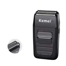 Kemei KM-1102 High Quality Professional USB Charging Electric Shaver - Black - View 4
