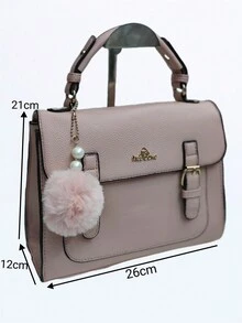 Stylish And Versatile Square Bag, Large Capacity Shoulder Crossbody Bag - 卡其色 - 查看 3