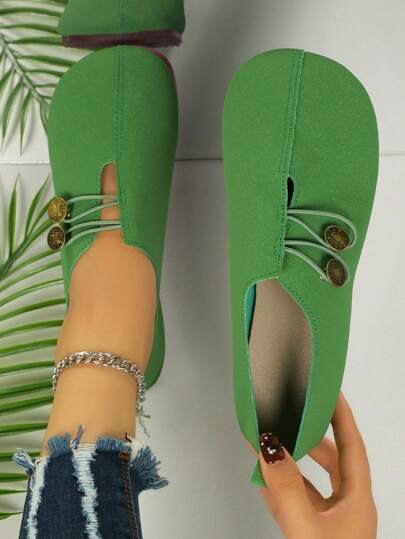 2024 New Autumn Soft Round Toe Non-Slip Breathable Casual Lightweight Slip-On Loafers Women Comfortable Boat Shoes For Travel And Walking