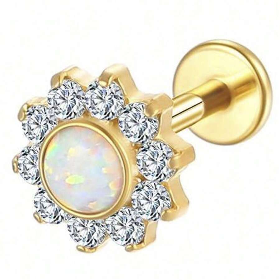 Nose Ring - 金色 - 查看 1