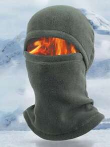 1 chiếc mặt nạ chống gió mùa đông cho nam, mũ giữ ấm cổ, che tai, mũ trùm đầu giữ nhiệt khi đi xe - Nhiều màu - Xem 9