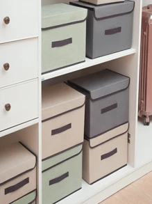 Kit 2 Foldable Wardrobe Organizers Drawer Foldable Clothes Storage Non-Woven Wardrobe Organizer Box Room Decor Home Decor Fall Decor Bedroom Decor - Assorted - View 4