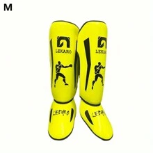 1 Cặp Lekaro Người Lớn Chuyên Nghiệp Quyền Anh Chiến Đấu Bảo Vệ Ống Chân Muay Thái Mma Bảo Vệ Ống Chân Taekwondo Chiến Đấu Tự Do Bảo Vệ Chân - Màu vàng - Xem 5