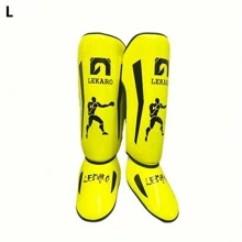 1 Cặp Lekaro Người Lớn Chuyên Nghiệp Quyền Anh Chiến Đấu Bảo Vệ Ống Chân Muay Thái Mma Bảo Vệ Ống Chân Taekwondo Chiến Đấu Tự Do Bảo Vệ Chân - Màu vàng - Xem 6