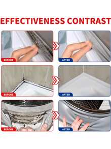 Gel removedor de moho y manchas de moho - Potente gel limpiador para eliminar el moho en paredes, azulejos, grietas, refrigeradores, lavadoras - Limpieza efectiva de manchas en el hogar, cocina, baño, pisos - Se envían dos accesorios al azar (nuevo o antiguo empaque) - Multicolor - Ver 5