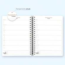 iscool Daily Planner Plus 2025 Floral Monogram Initial Letter H - 查看 6