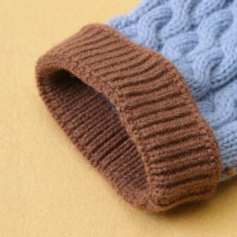 Dog Sweater. Lapel Knitted Dog Sweater. Soft And Highly Elastic Dog Sweater For Autumn And Winter. Pet Clothes For Dogs And Cats