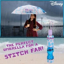 Disney Automatic Umbrella Folding Telescopic Lightweight Travel School Work Stitch Gift - Multicolor - View 4