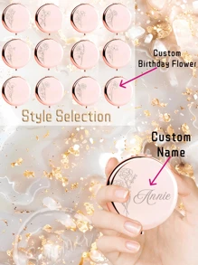 1 件玫瑰金海洋世界雕刻定制专属梳妆台可折叠超薄便携式不锈钢手镜，适合多种场合和所有人。可折叠方形设计，方便携带，180°翻盖，多功能迷你小巧化妆镜，适用于日常、节日、生日、情人节、母亲节礼物，以及包包、口袋配件，适合旅行、聚会、工作、学校，适用于所有年龄段。 - 玫瑰金 - 查看 8