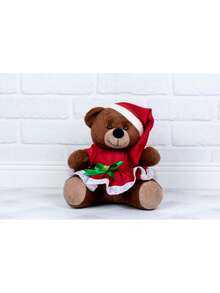 Largest Christmas Teddy Bear Trio Daughter Shorts/Shirt And Dress By Lese - Christmas Party Gifts And Decorations 18/22/262 - 棕色毛絨 - 查看 2