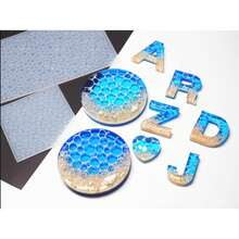 Water Ripple Effect For Resin Molds, DIY Silicone Epoxy Casting Thin Flexible Soft Smooth Sea Ocean Ornament Handmade Art Craft Jewelry Pendant Keychain Necklace Earring Holiday Home Decoration,Paired With Halloween Decorations Christmas Decorations  Fall Gifts - White - View 5
