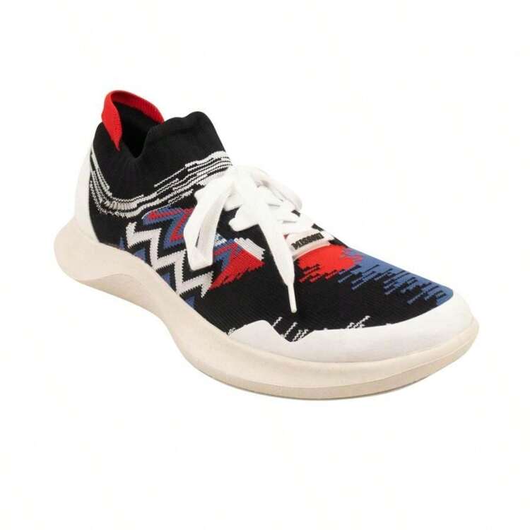 Missoni Acbc Fly Knit Sneakers Black Red