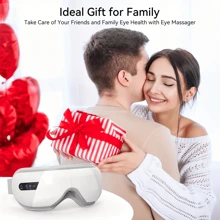 Eye Massager, Eye Massager With Heat, FSA/HSA Eligible Eye Mask Massager For Bluetooth Music, Face Massager For Eye Strain, Improve Sleep, Relaxation | Birthday Gifts For Women/Men, Bluetooth Music Heated Massager Ideal Relaxation Gift Mom, Reducing Dry Eye/Eye Fatigue, Birthday Gifts For Women/Men - 白色 - 查看 8