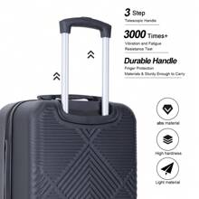 Travelhouse Travelhouse 20 Inch Carry On Luggage Set With Cosmetic Cases, Hardside Luggage 2 Piece With Spinner Wheels Suitcase Travel Suitcase Suitcases Suit Case Durable Travel Luggage