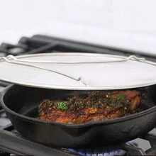 Splatter Screen For Frying Pan - Stainless Steel Grease Splatter Guard - Cover Oil Splash When Sizzling Bacon, Cooking Fried Chicken Or Popcorn - Multicolor - View 4