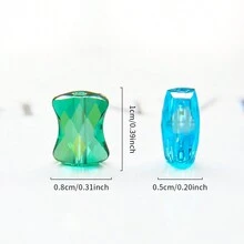 20 hạt thủy tinh pha lê hình nơ 8*10mm, thích hợp làm đồ trang sức và đồ thủ công DIY để tăng thêm nét quyến rũ độc đáo - Nhiều màu - Xem 2