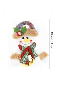 1 Búp bê nhồi bông có chuông trang trí Giáng sinh, tăng thêm không khí ngày lễ cho gia đình, cây thông Noel, lễ Tạ ơn, tiệc tùng, trang trí sân vườn - Nhiều màu - Xem 2