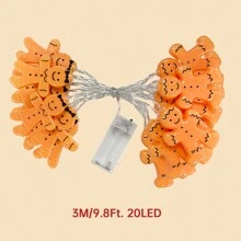 1pc 10/20 LED Ginger Bread Christmas LED String Lights Battery Powered Cute Men Women Ginger Bread Fairy Lamp For Home Bedroom Wall Door Xmas Tree Table Indoor Outdoor Holiday Party Christmas Decor,Room Decor Christmas Decor Christmas Light Bedroom Decor Home Decor Party Decor Holiday Festivalchristmas Gift Thanksgiving Christmas Tree Decor Ornaments - Warm White - View 15