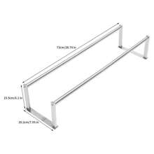 HOHOBLA LOYALHEARTDY-BTG Bathroom Towel Rack Wall Mounted Stainless Steel Hotel Bath Towel Holder Shelf[Best Gift For Family&Friends] Home Bathroom Decor Bathroom Organizer Summer Back To School