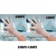 50pcs/100pcs, Disposable TPE Gloves, Transparent Thickened Gloves, Powder Free Anti-Static, Suitable For Kitchen Cleaning, Household Cleaning, Food Processing, Baking, Beauty Hairdressing, Pet Care, Painting, Cleaning Supplies,Kitchen,Bathroom,Home,Household Supplies