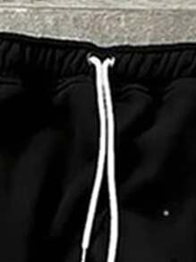 Men's Loose Casual Graffiti Side Print Fashion Sweatpants