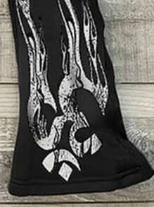 Men's Loose Casual Graffiti Side Print Fashion Sweatpants