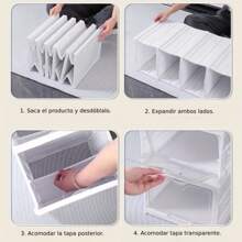 6 Tier Heavy Duty Foldable Shoe Rack With Clear Lid / Shoe Organizer 6 Shelves - White - View 4
