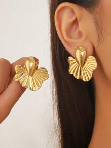 2 szt. Modne kolczyki damskie z serii liści na podróże na świeżym powietrzu, wesele, festiwalowe stylizacje i jako dodatek na walentynki - Złoto - Zobacz 14