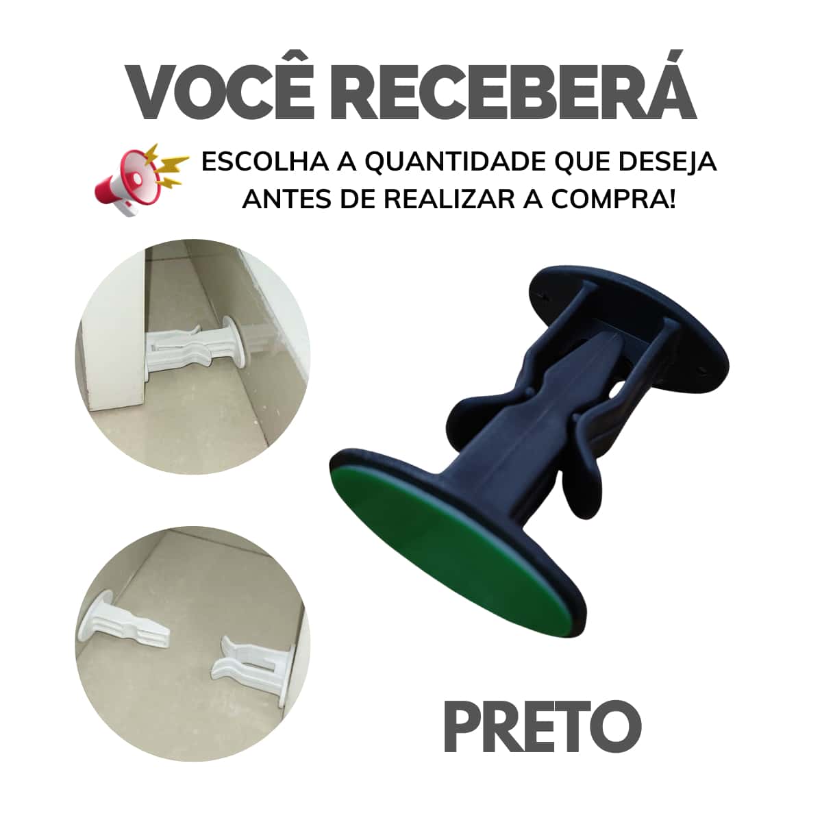 Clip Trim Door Stopper Adhesive Damping Fixer - Choose Your Kit - Black - View 1