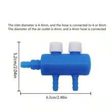 10 件水族箱气泵配件 - 包含气管、水族箱标准 3/16 英寸软管、控制阀、气石、水族箱气石、水族箱气管连接器塑料直列阀、Y、L、T 型连接器、止回阀、吸盘、水族箱 2 通 4 通气流分支控制阀、水族箱分流阀（适用于鱼缸、水培、池塘、海鲜） - 彩色 - 查看 21