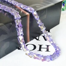 20 hạt thủy tinh pha lê hình nơ 8*10mm, thích hợp làm đồ trang sức và đồ thủ công DIY để tăng thêm nét quyến rũ độc đáo - Nhiều màu - Xem 24