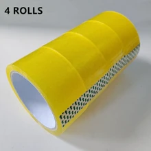 4 rollos de cinta de embalaje de alta transparencia, 1.65 pulgadas (ancho) x 1575 pulgadas (largo), 2.0 mil de espesor de película, inodora, cinta selladora, cinta de oficina, cinta adhesiva, recambio para embalaje y envío. Otra opción con 6 rollos de cinta de papelería transparente de 0.71 pulgadas (ancho) x 20 yardas (largo) de vuelta a la escuela