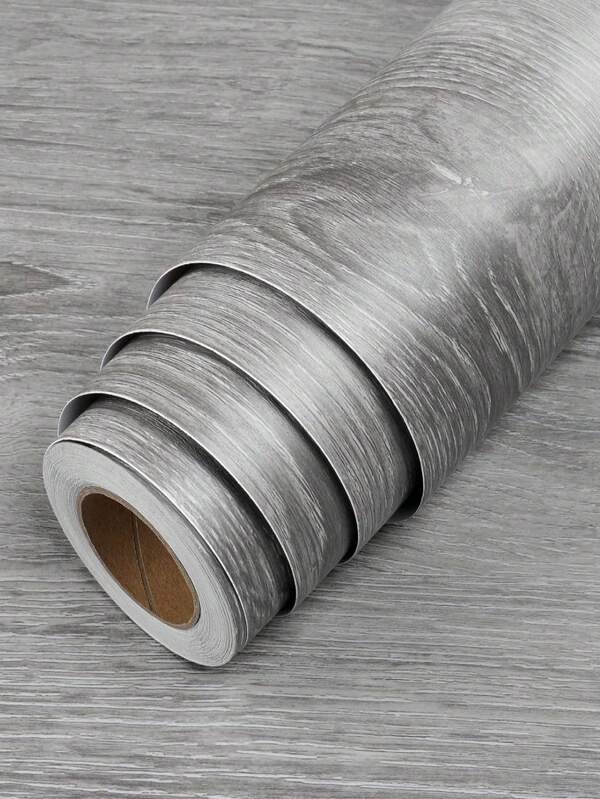 1 Roll Faux Wood Wallpaper Peel And Stick Grey Wood Contact Paper For Cabinets Self Adhesive Wallpaper Wood Grain Contact Paper Wood Look Matte Kitchen Countertop Contact Paper Waterproof,Renovation Stickers Peel Wall Panels,Wall Paper, Wallpapers,Spring Decoration Items Refresh Your Home,Rama Decoration Stickers Gifts Birthday Graduation