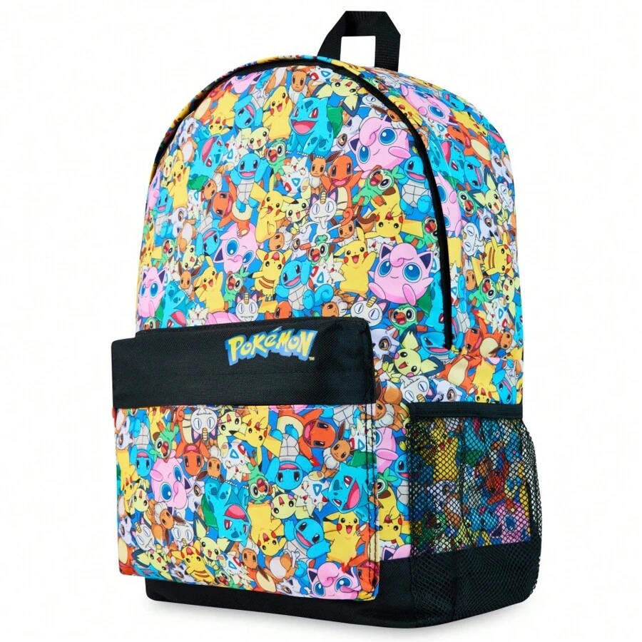 pokemon Backpacks Rucksack Pikachu Primary School Bags Sports Travel Holiday Gift - Multicolor - View 1